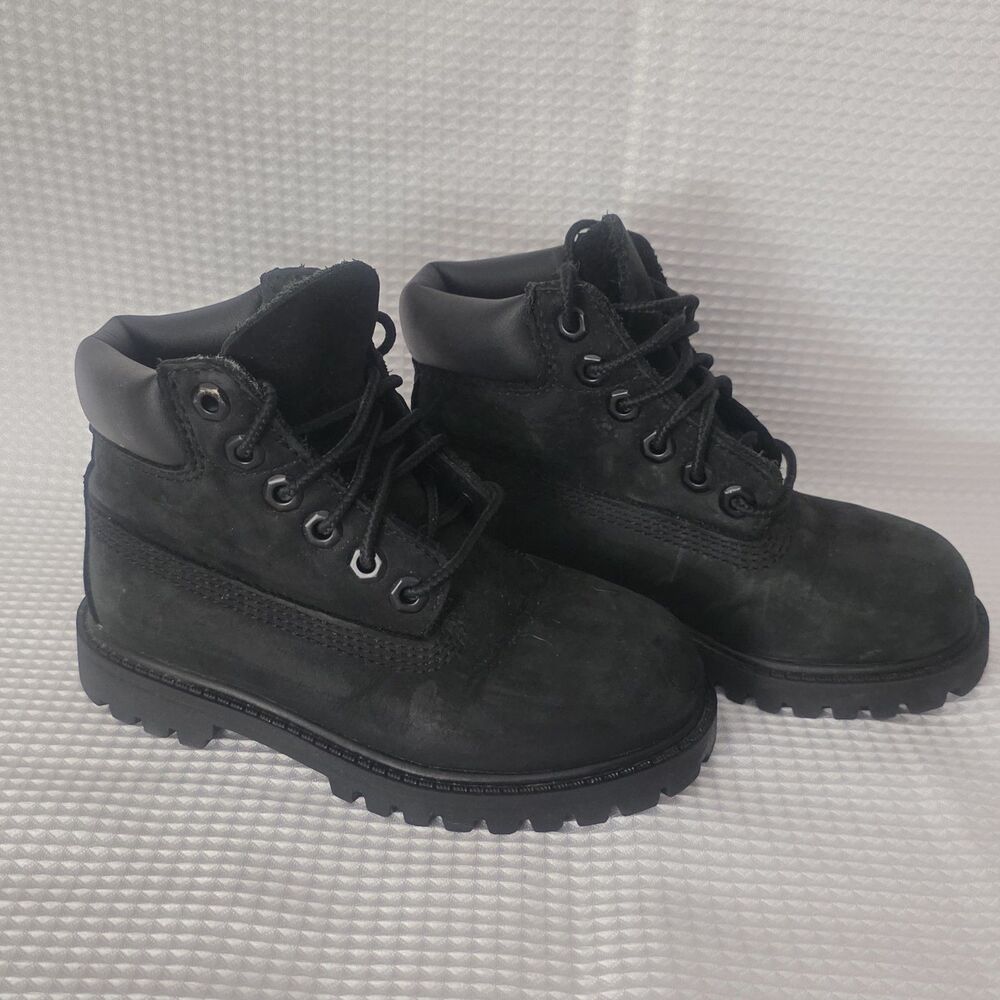Timberland Primaloft 200 Gram Black Waterproof Boots, 12807 Kids Size 9